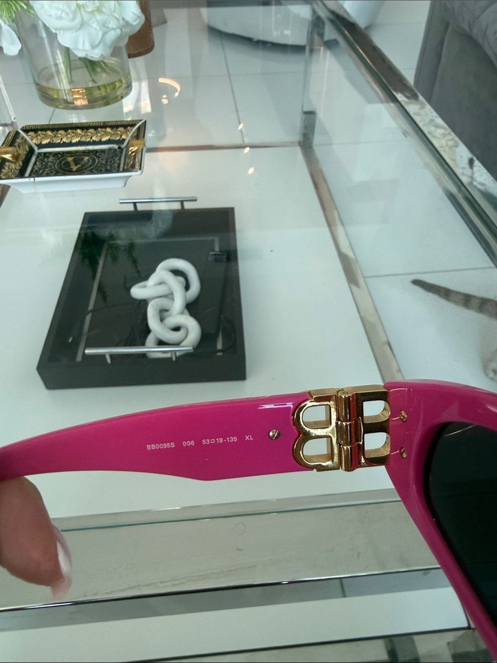 Balenciaga Kids Pink Cat-Eye Sunglasses - Picture 3 of 6